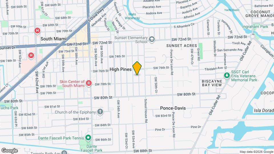 7700 SW 52nd Ct Map and Location Details