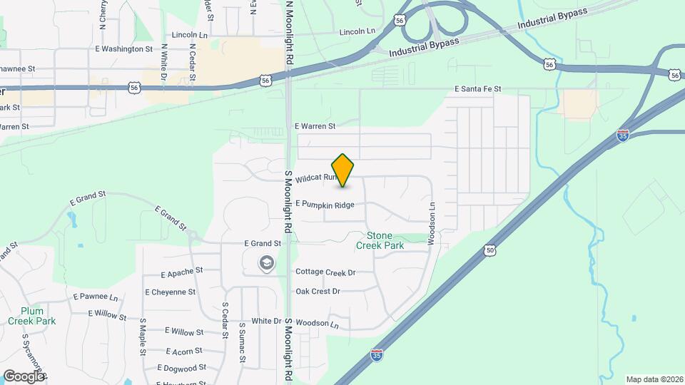 947 E Wildcat Run St Map and Location Details