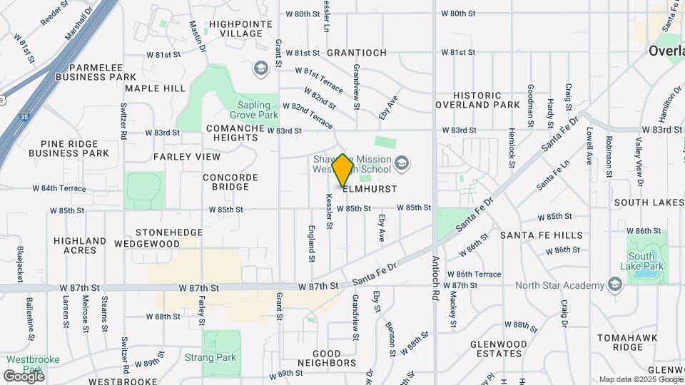 8430 Grandview Ln Map and Location Details