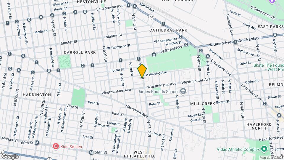 536 N 52nd St Map and Location Details