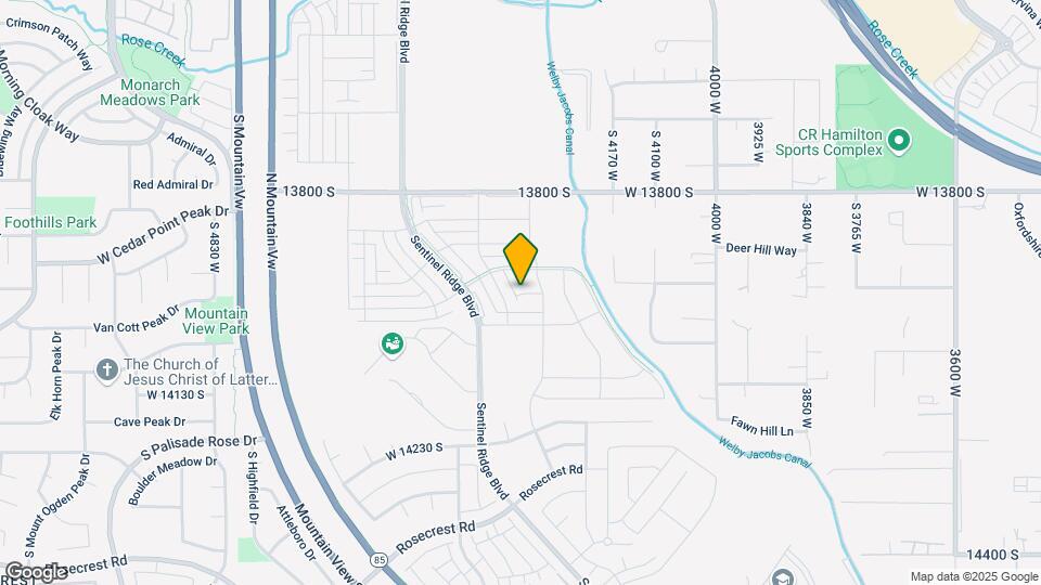 13969 S Silver Peak Ln Map and Location Details