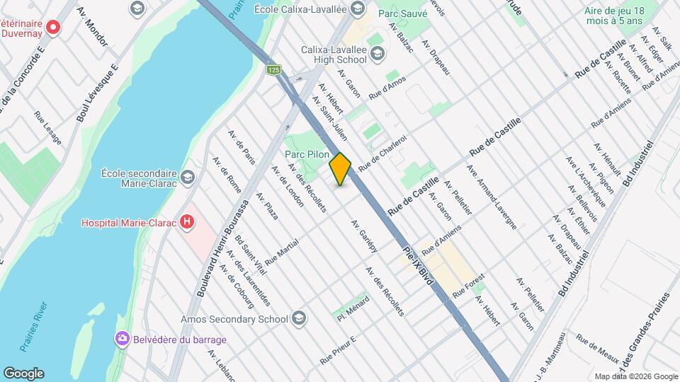 4038 De Charleroi Rue Map and Location Details