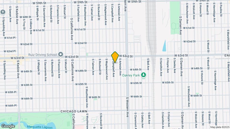 6337-6341 S Campbell Ave Mapa y Detalles de la Ubicación