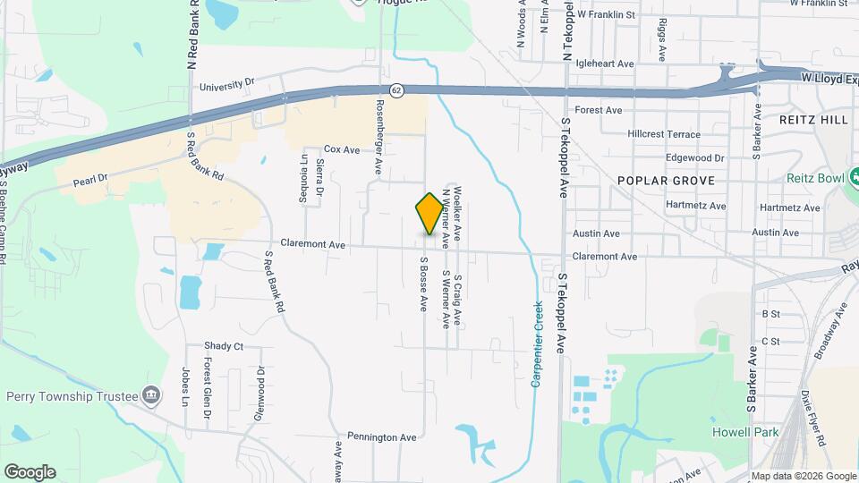 430 S Bosse Ave Map and Location Details