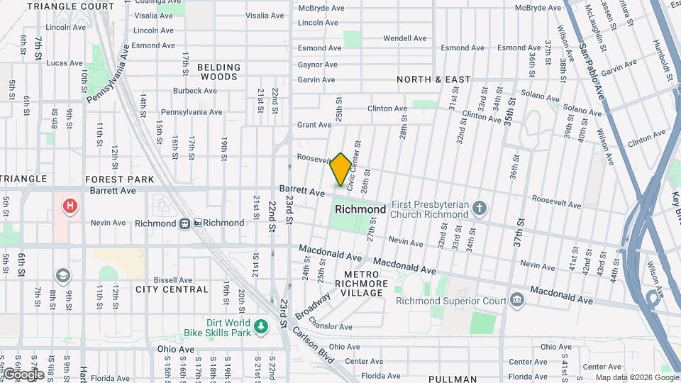 2513 Barrett Ave, Unit #C Map and Location Details