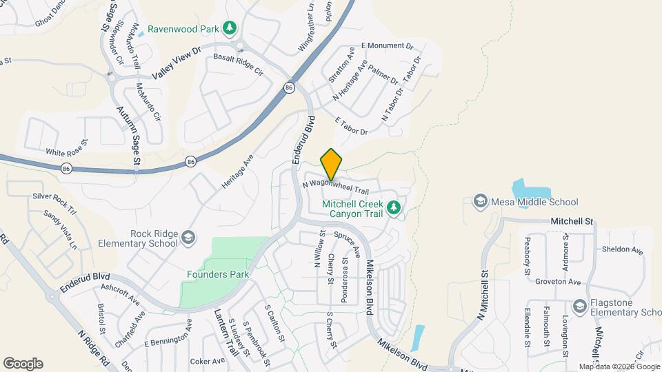 5401 N Wagonwheel Trail Map and Location Details