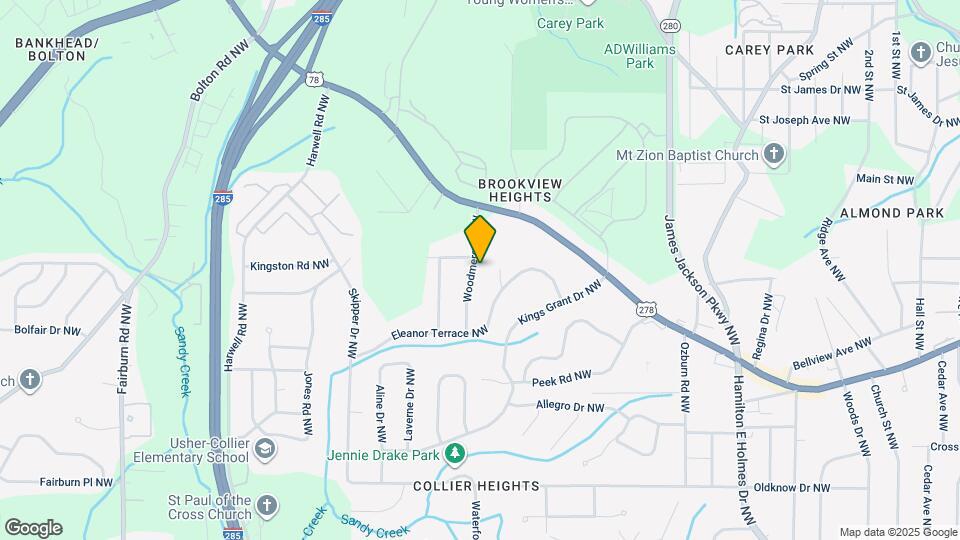 893 Woodmere Dr NW Map and Location Details