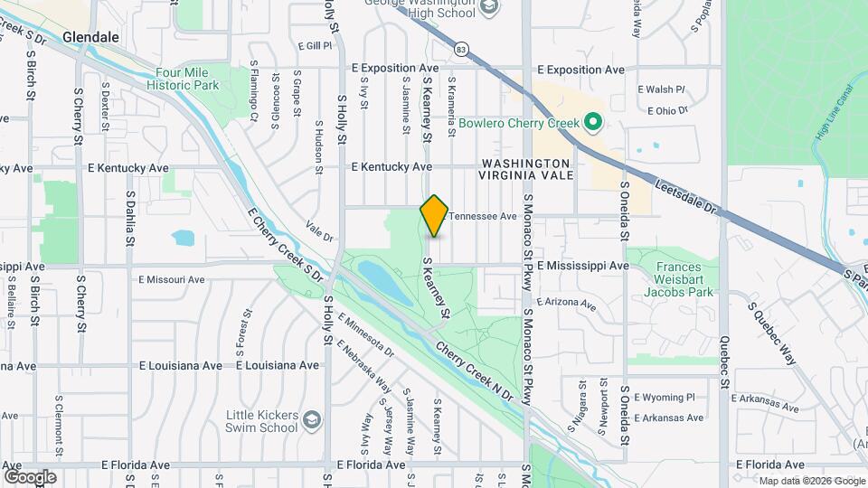 1060 S Kearney St Map and Location Details