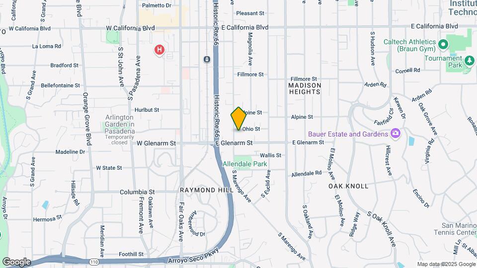 1020 S Marengo Ave Map and Location Details