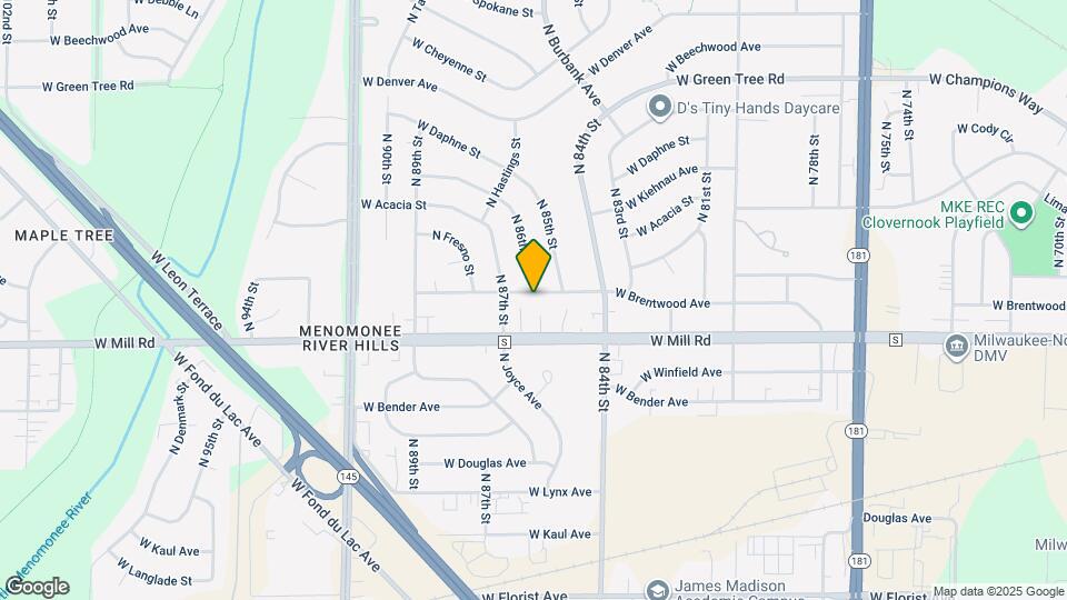 8535 W Brentwood Ave Map and Location Details