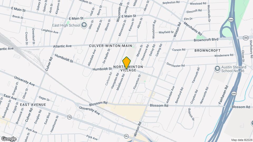 208 Middlesex Rd Map and Location Details