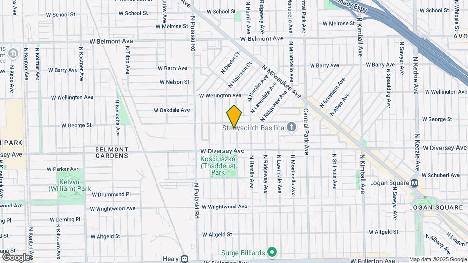 2842 N Avers Ave Map and Location Details