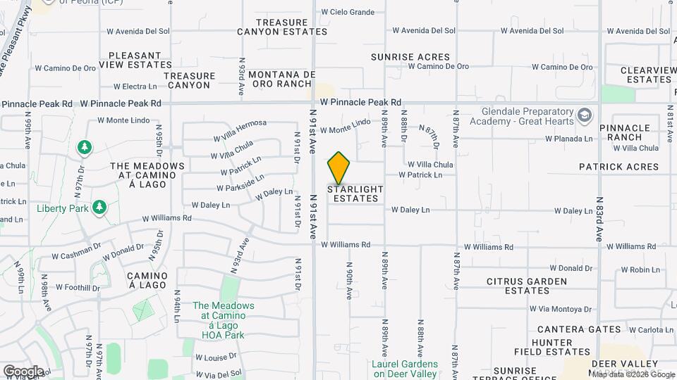 9023 W Patrick Ln Map and Location Details