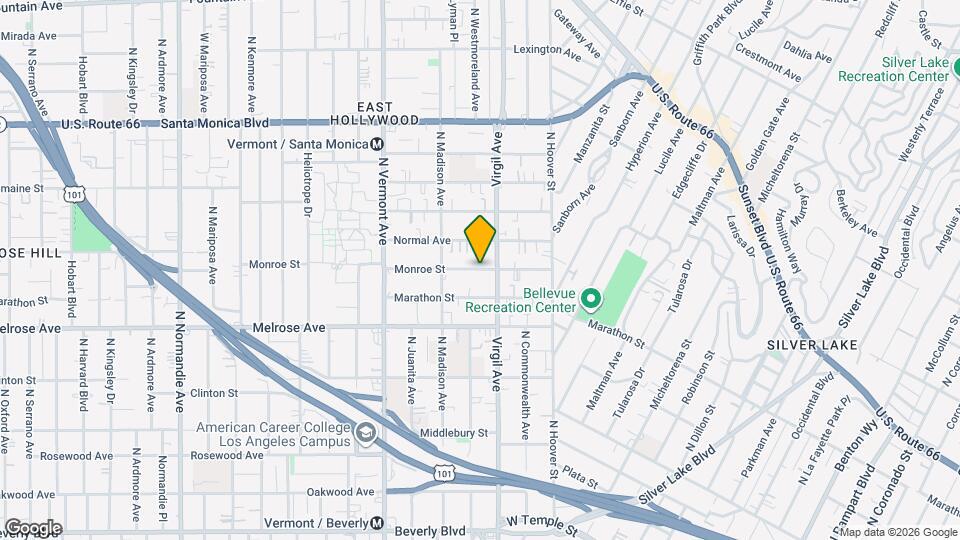 4126 Monroe St, Unit A Map and Location Details