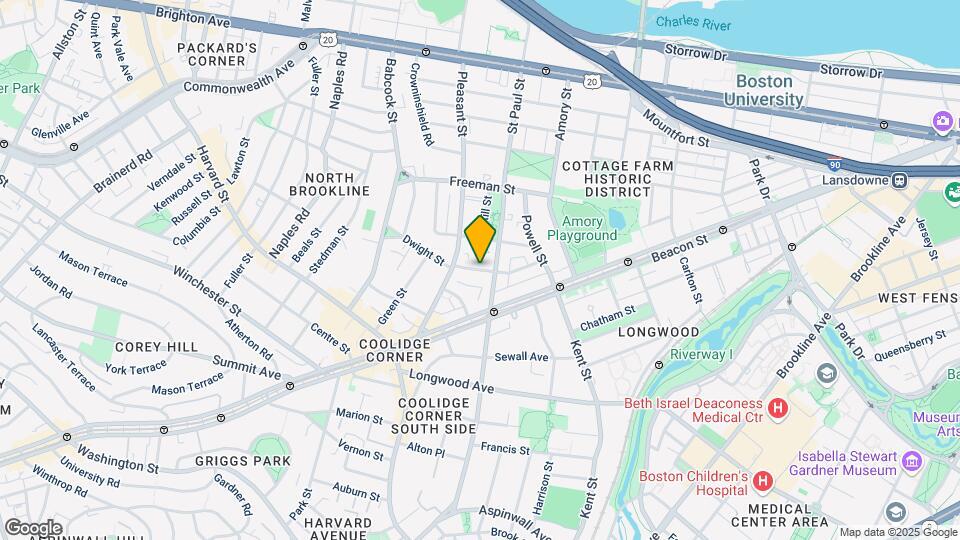 59 Parkman St, Unit 1 Map and Location Details