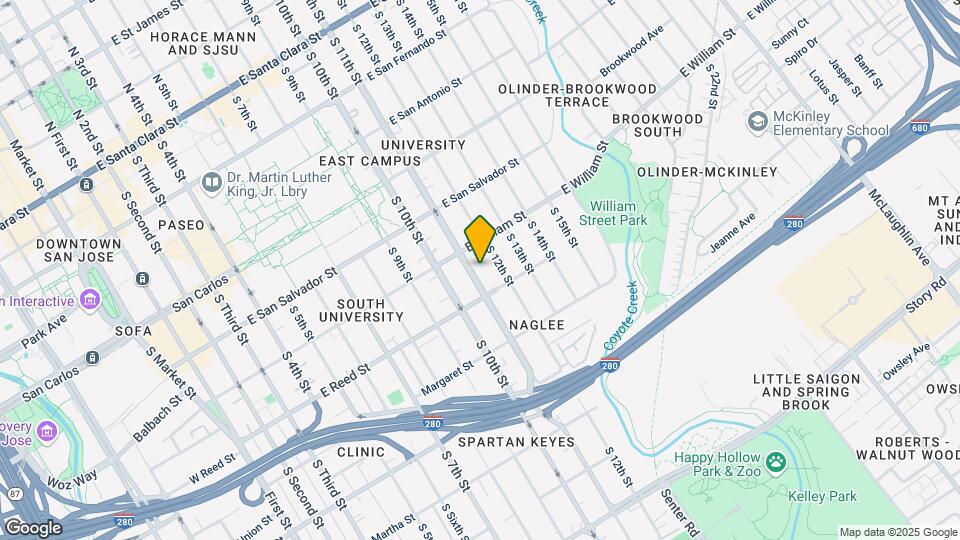 552 S 11th St Map and Location Details