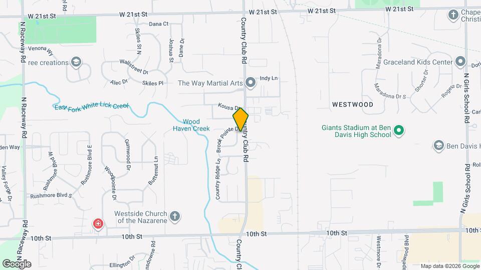 1527 Country Pointe Dr Mapa y Detalles de la Ubicación