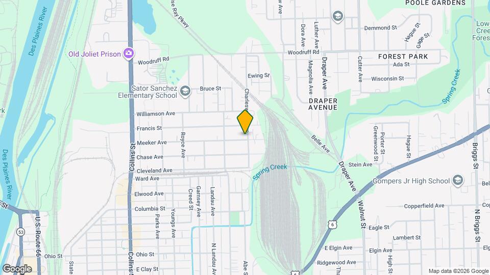 729 Meeker Ave Map and Location Details
