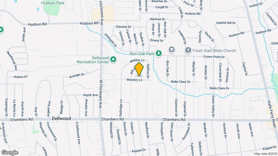 1657 Mowbry Ln Map and Location Details