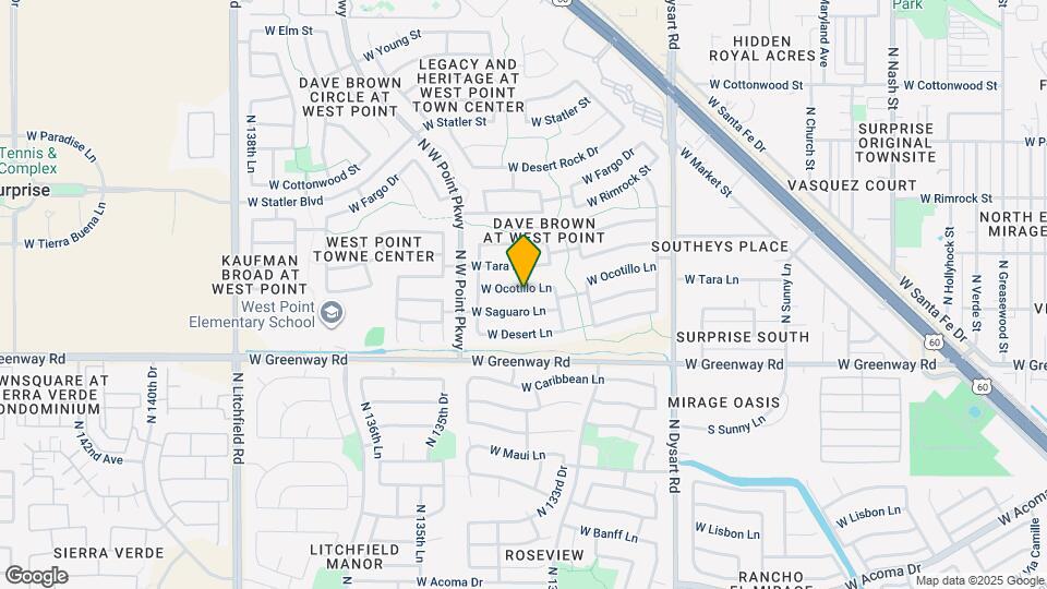 13381 W Ocotillo Ln Map and Location Details