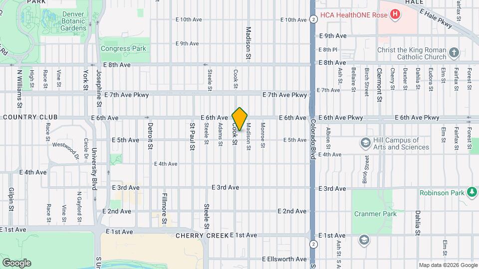 518 Cook St Map and Location Details