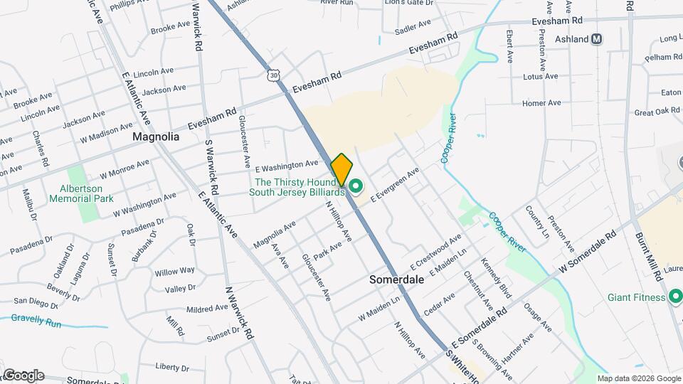 629 N White Horse Pike Mapa y Detalles de la Ubicación