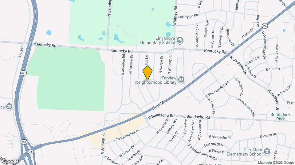 1117 N Indian Ln Mapa y Detalles de la Ubicación