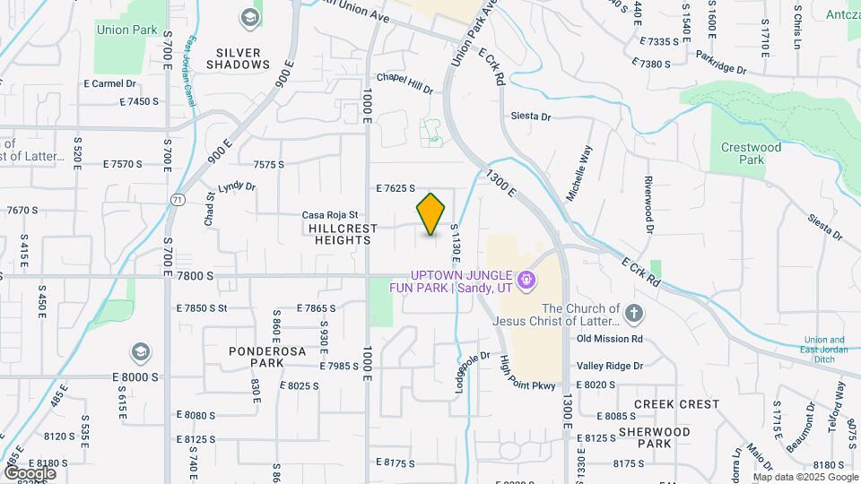 7734 S 1100 E Map and Location Details