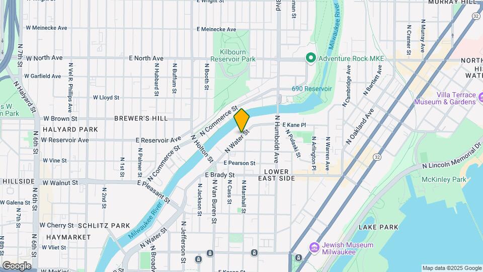 1925 N Water St, Unit 202 Map and Location Details