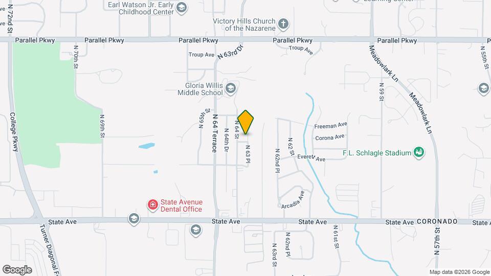 1516 N 63 Pl Map and Location Details