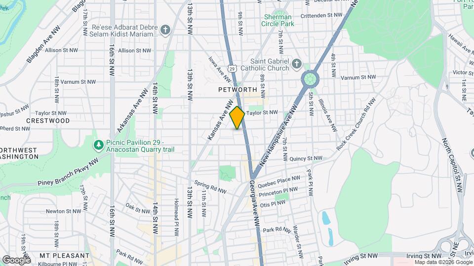 912 Shepherd St NW Map and Location Details