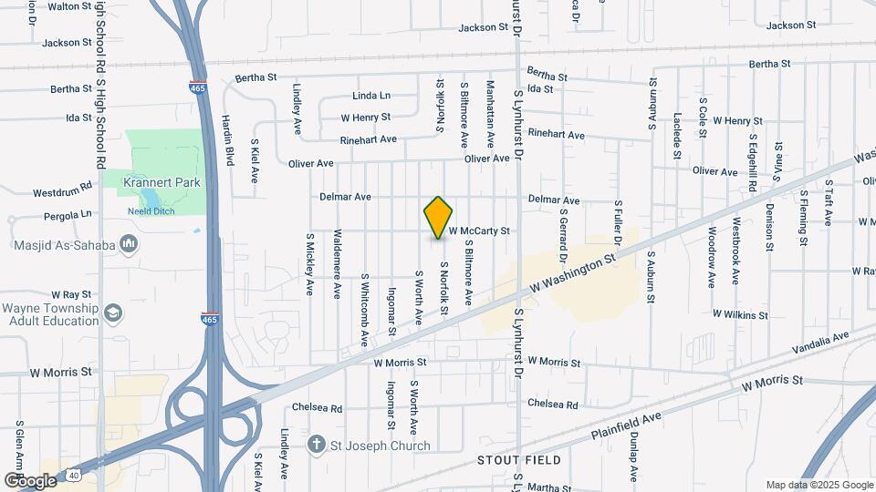 812 S Norfolk St Mapa y Detalles de la Ubicación