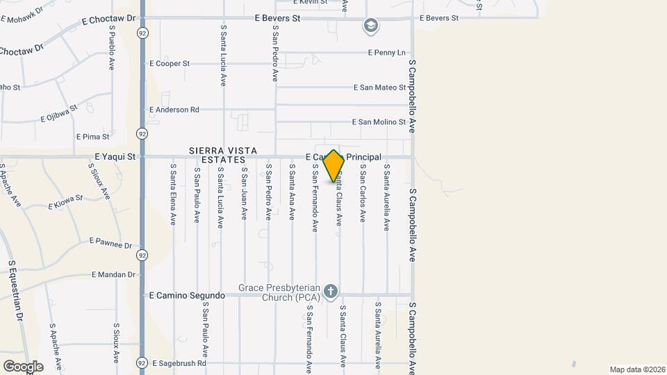 4856 S Santa Claus Ave Map and Location Details