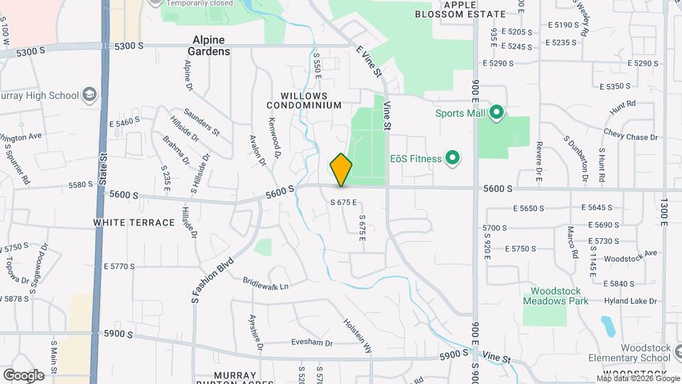 616 E 5600 S Map and Location Details