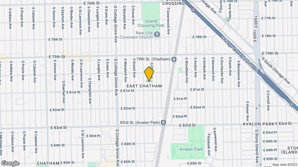 8042 S Ellis Ave Map and Location Details