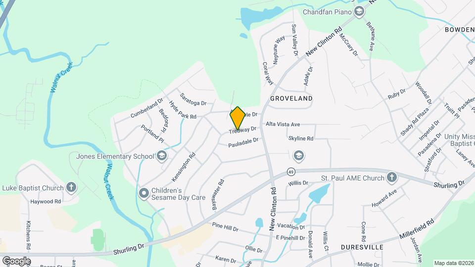 2639 Tredway Dr Map and Location Details