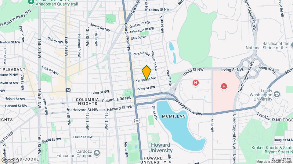 608 Kenyon St NW Map and Location Details