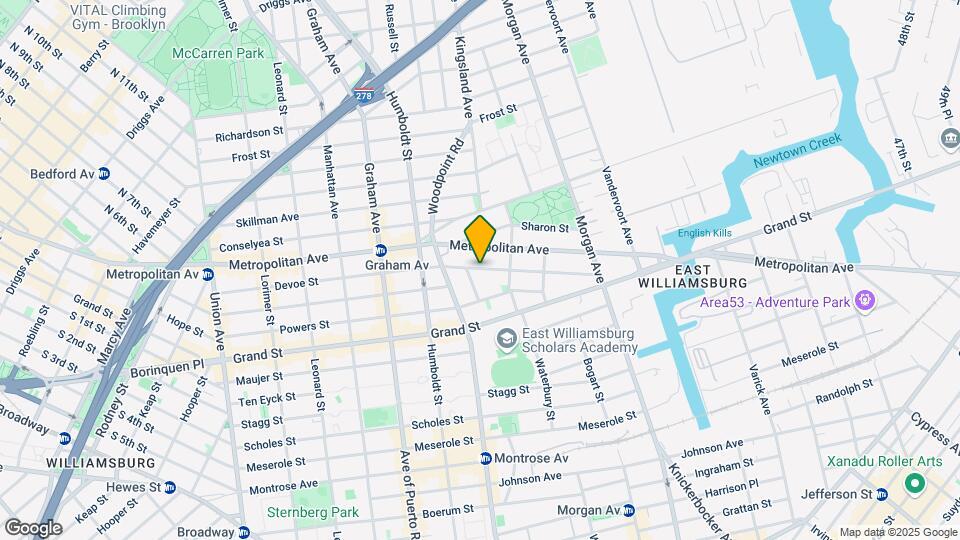 258 Devoe St, Unit 1F Map and Location Details
