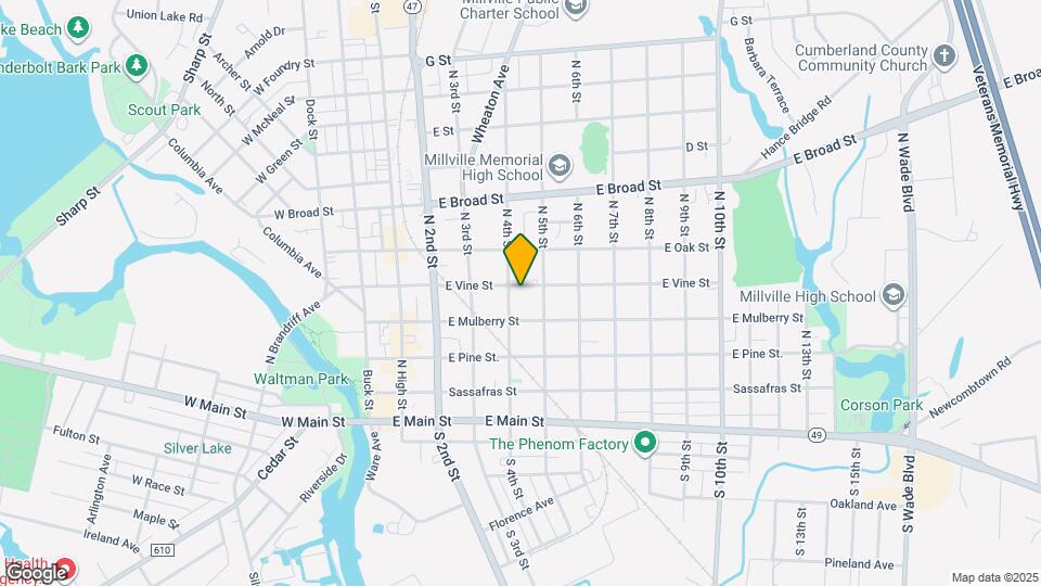 407 E Vine St Mapa y Detalles de la Ubicación