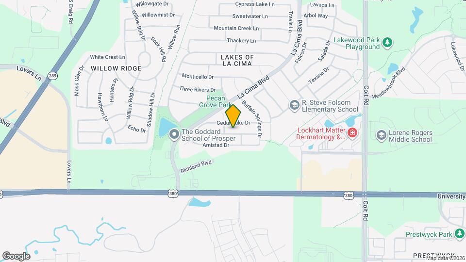 1321 Millers Creek Dr Map and Location Details