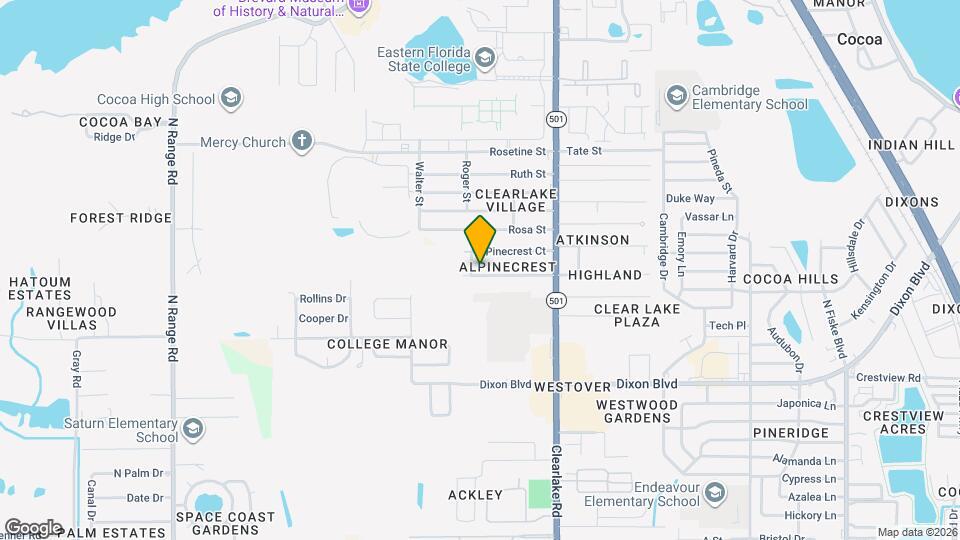 1666 Highland Ct Mapa y Detalles de la Ubicación