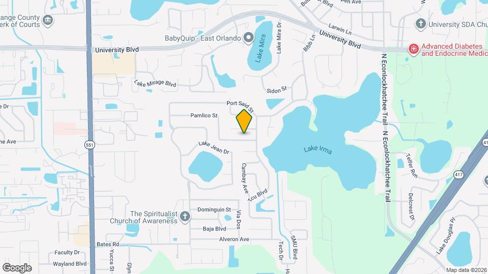 8419 Pamlico St Map and Location Details