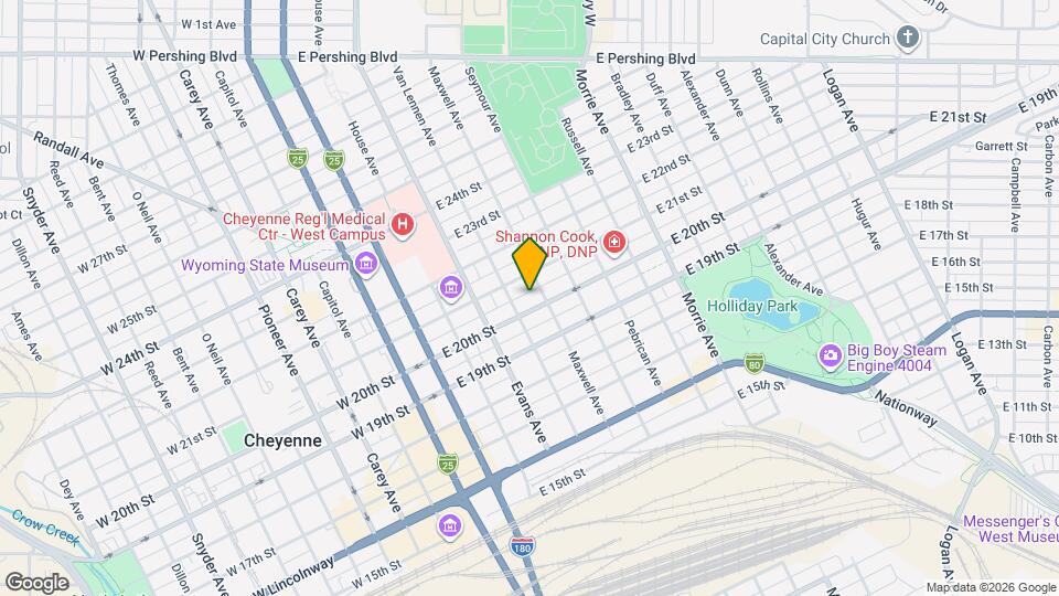 512 E 20th St Map and Location Details