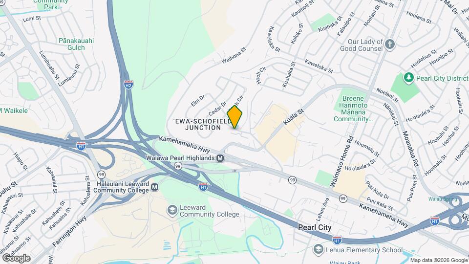 1105 Acacia Rd Map and Location Details