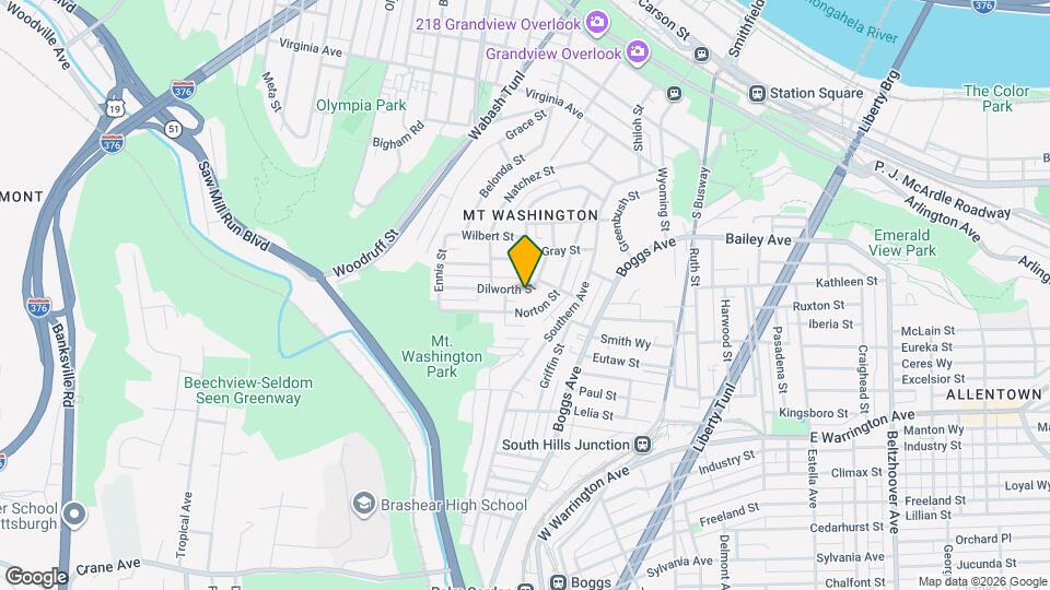 107 Dilworth St Mapa y Detalles de la Ubicación