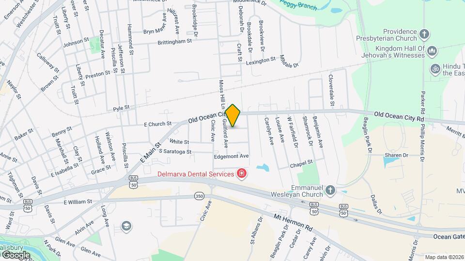 1302 Hazel St Map and Location Details