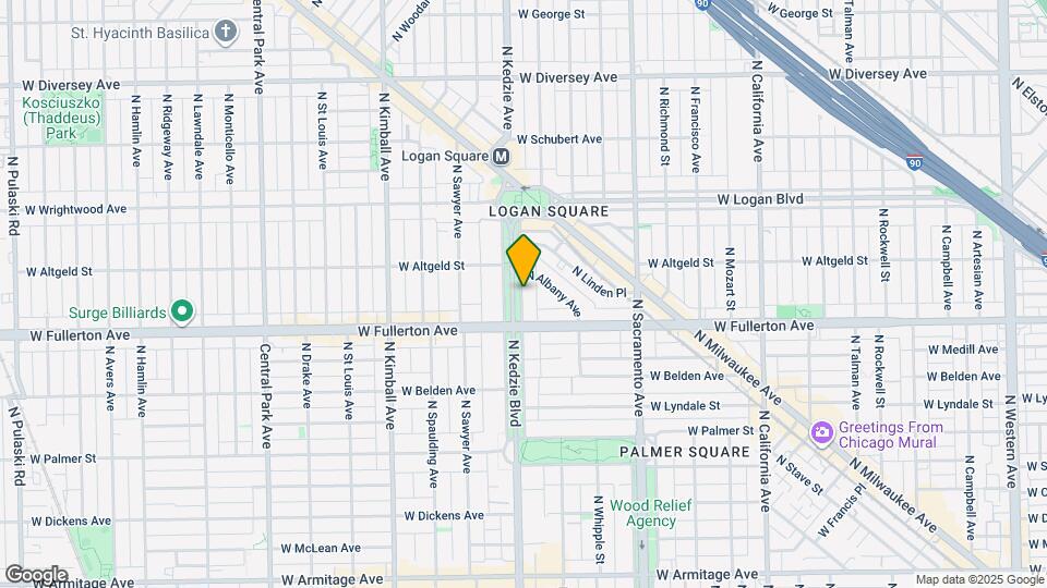 2425 N Kedzie Blvd Mapa y Detalles de la Ubicación