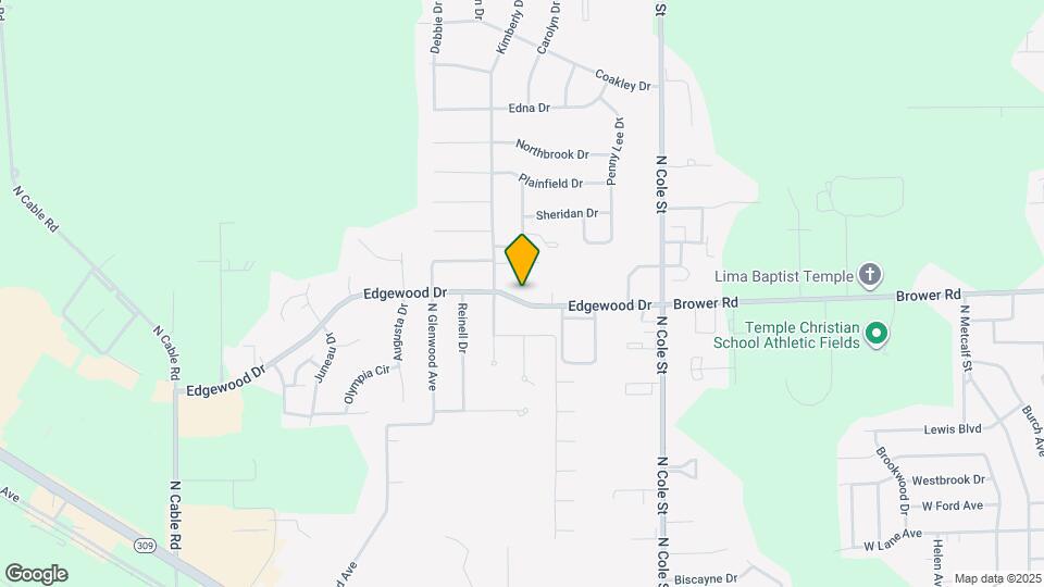 1550 Edgewood Dr Map and Location Details