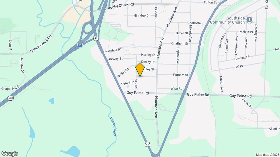 1260 Auburn Dr Map and Location Details