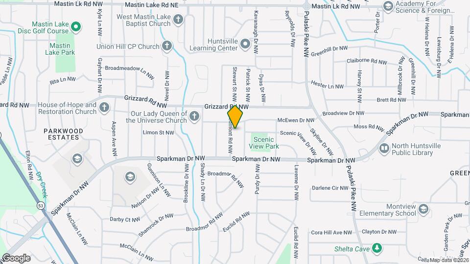 2416 Redmont Rd NW Map and Location Details